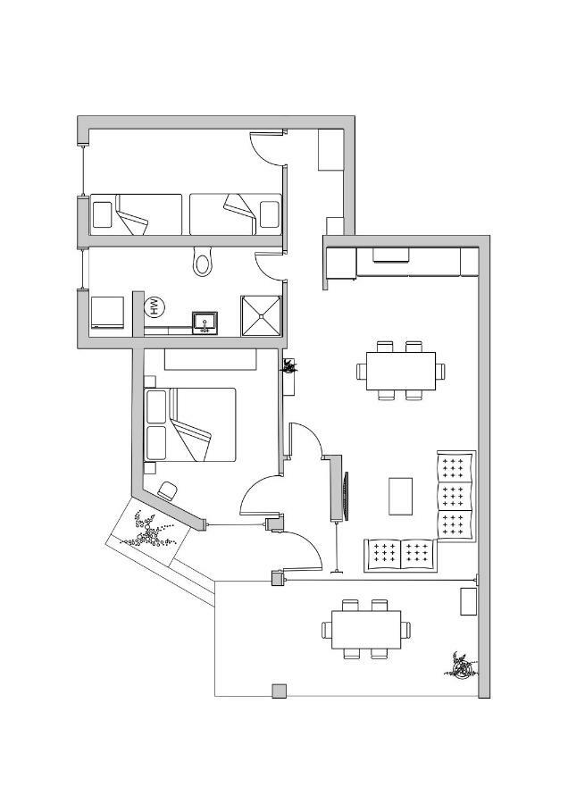 Apartman Luka Каштела Экстерьер фото